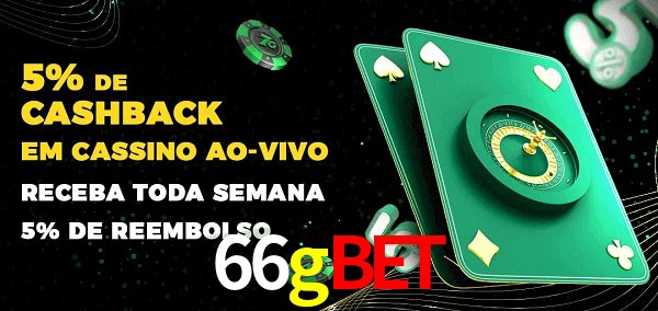 Promoções do cassino ao Vivo 66gbet